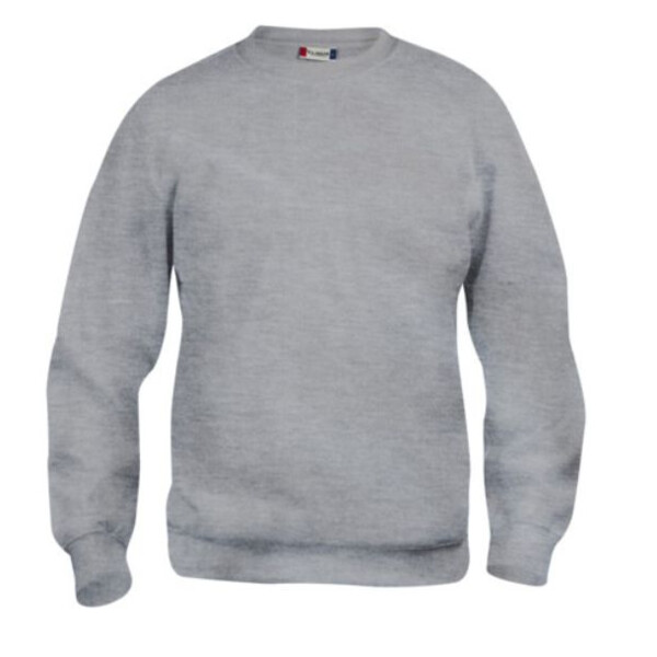 Sweatshirt basic roundneck gris chine