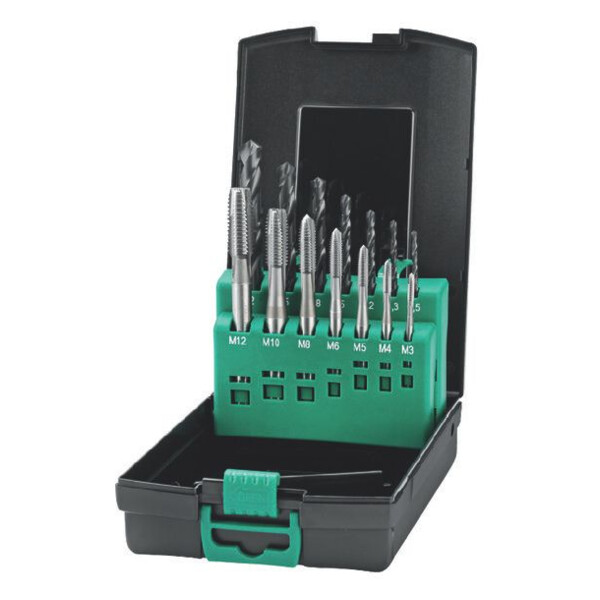 Taraud machine hss-e cobalt 8% 22.200/22.201 + foret 11.450