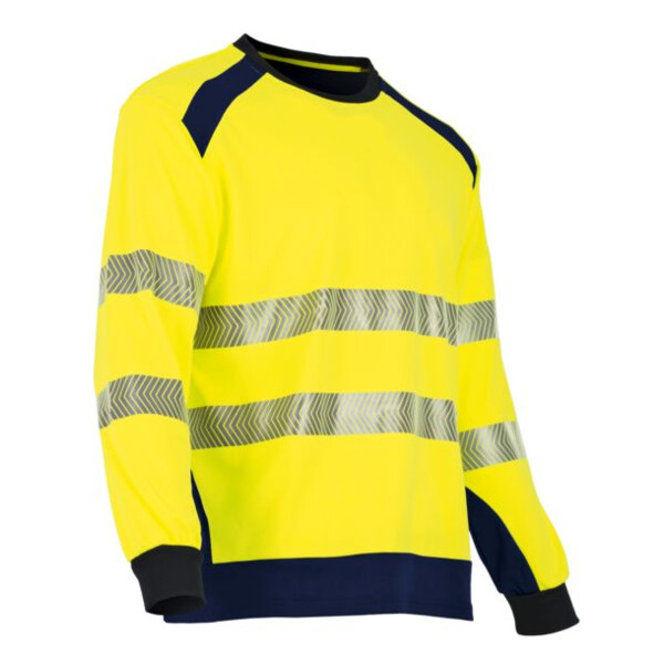 Tee shirt manche longue haute visibilite clarte jaune