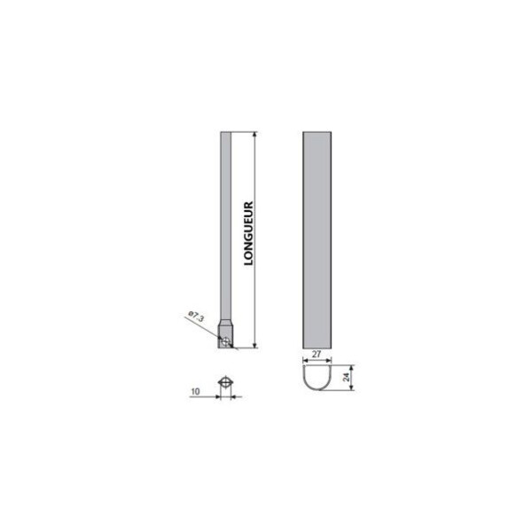 Tringle d’assemblage et cache  oltre