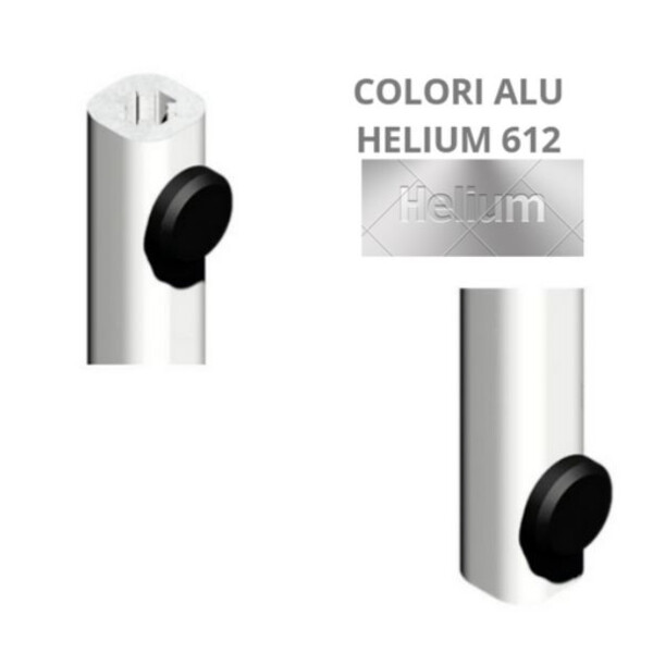 Tringle de crémone pompier en applique 2500mm