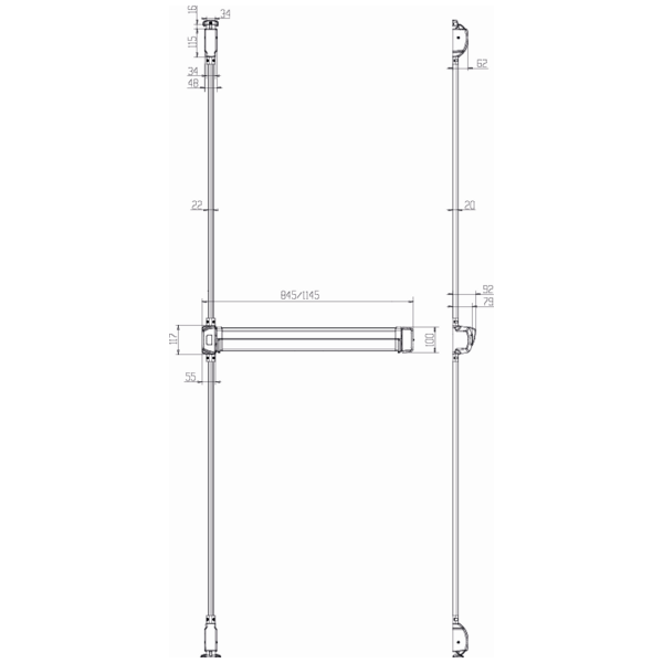 Fluid control access/exit bt