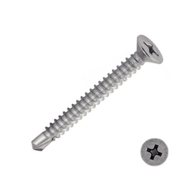 Vis autoperceuse tête fraisée inox
