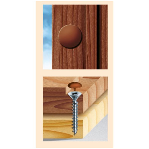 Vis bois capuchon pz tf ft zg blc x500