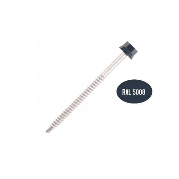 Vis fixation bac acier sur bois ral 5008