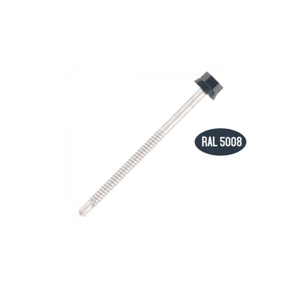 Vis fixation bac acier sur fer - z ral 5008