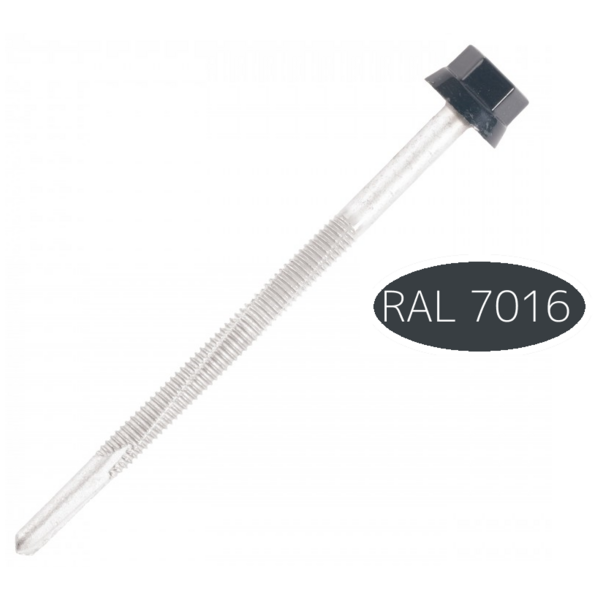 Vis fixation bac acier sur fer - i ral 7016