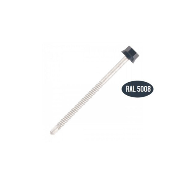 Vis fixation bac acier sur fer - z ral 5008