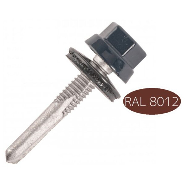 Vis fixation placage bac acier sur fer i