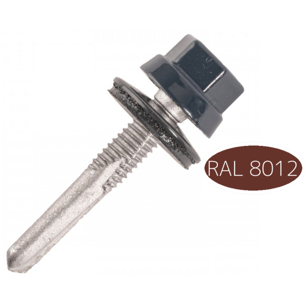 Vis fixation placage bac acier sur fer i