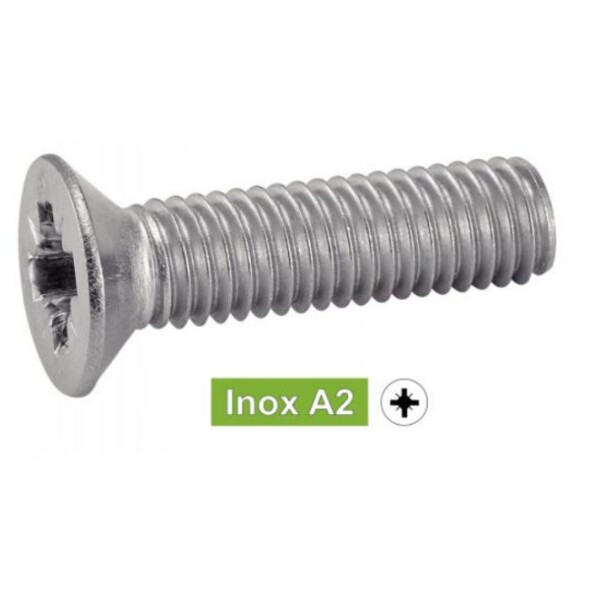 Vis métaux inox tête fraisée pozi
