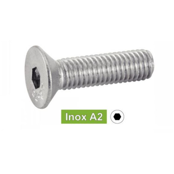 Vis métaux tête fraisée 6 pans creux