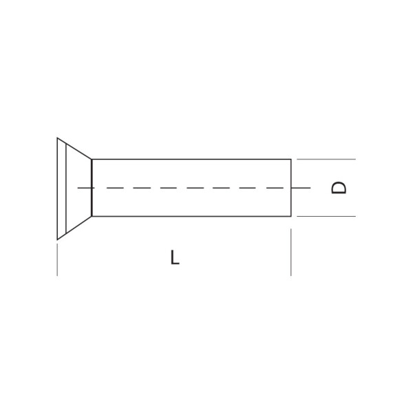 Vis métaux zinguée tête fraisée ph acier
