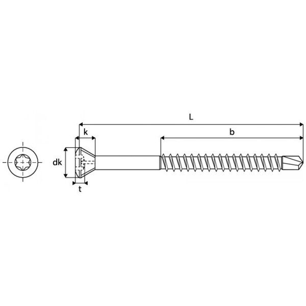 Vis parquet bardage tx tf fp a2