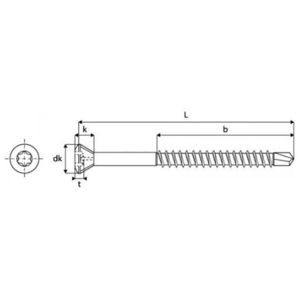 Vis parquet bardage tx tf fp a2