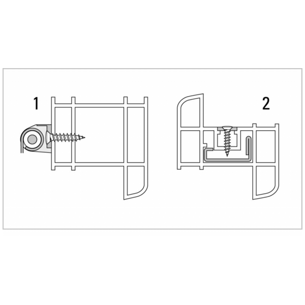 Vis pvc tête fraisée  se simple filet