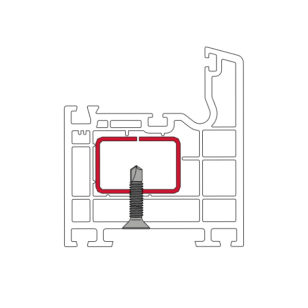 Vis pvc tête fraisée fdm2