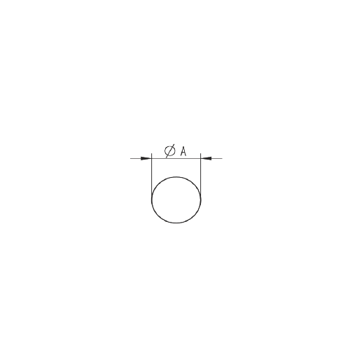 Rond plein pour lisse garde corps inox 304 | Faille Industrie