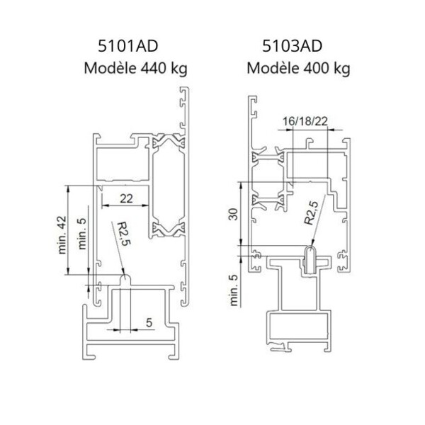 Chariots tandem luce