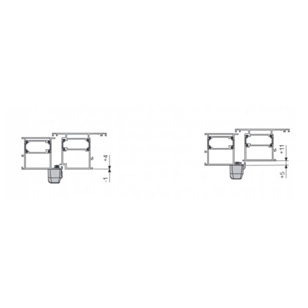 Gâche 8500i01 réglable simple vantail fixation par l'avant