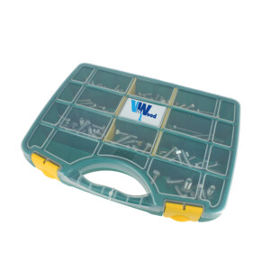 COFFRET 172 VIS A METAUX TH FT ACIER ZINGUE BLANC 8.8 Viswood