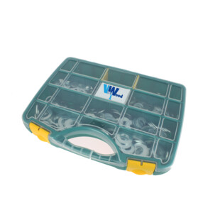 COFFRET 855 RONDELLES PLATES MU ACIER ZINGUE Viswood