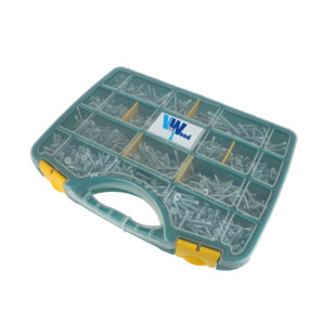 COFFRET 1605 VIS AUTOPERCEUSES TF TORX ACIER ZINGUE Viswood
