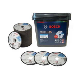 100 disques métal + seau étanche Bosch