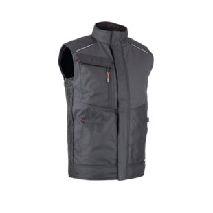 BODYWARMER CRATERE GRIS NUIT/NOIR Lma Lebeurre