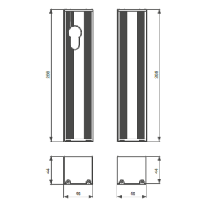 Boîtier applique pour DBM1500EC Izyx Systems