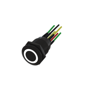 Bouton poussoir noir - Gamme INTOM Sewosy