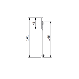Bras limiteur OF 2vtx Siegenia