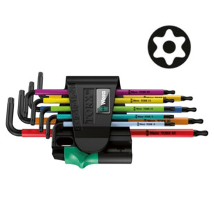 CLE MALE TORX TETE SPHERIQUE 967/9 PKL TX 1 SB (JEU DE 9) Wera CLE MALE TORX TETE SPHERIQUE 967/9 PKL TX 1 SB (JEU DE 9) Wera