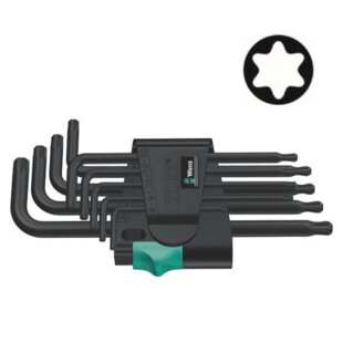 CLE MALE TORX TETE SPHERIQUE 967/9 PKL TX 1SB (JEU DE 9) Wera CLE MALE TORX TETE SPHERIQUE 967/9 PKL TX 1SB (JEU DE 9) Wera
