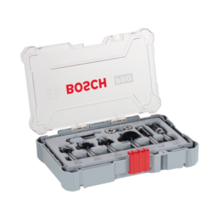 Coffret de fraises à araser et de bordage pro - 6 pièces Bosch