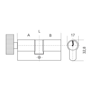Cylindre à bouton chantier Ifam