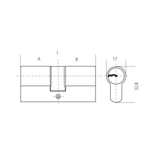 Cylindre double nickelé F5S Ifam
