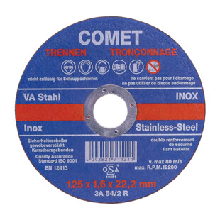 Disque inox à tronçonner Comet