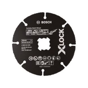 Disque X-LOCK multimatériaux Carbide 125mm Bosch