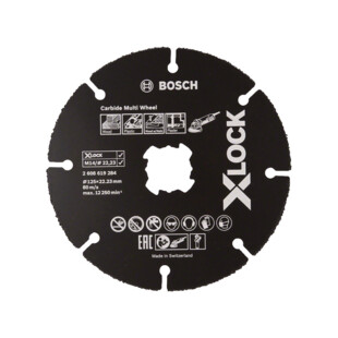 Disque X-LOCK multimatériaux Carbide 125mm Bosch