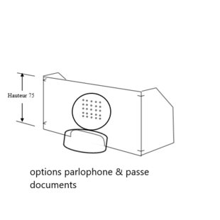 Ecran de protection translucide avec retour 