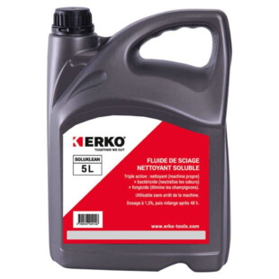 FLUIDE SOLUBLE NETTOYANT MACHINE ERKO SOLUKLEAN BIDON 5L Erko FLUIDE SOLUBLE NETTOYANT MACHINE ERKO SOLUKLEAN BIDON 5L Erko