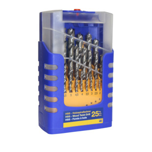 MECHE A BOIS HSS 3 POINTES QUEUE CYLINDRIQUE (COFFRET DE 25) Fisch® MECHE A BOIS HSS 3 POINTES QUEUE CYLINDRIQUE (COFFRET DE 25) Fisch®