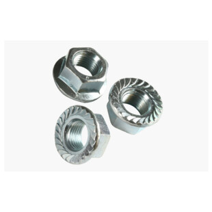 ECROU A EMBASE CRANTEE SERIE EE ACIER ZN BLANC Viswood