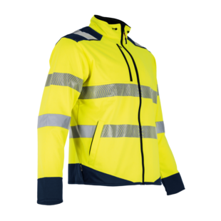 VESTE HAUTE VISIBILITE FLASH MARINE/JAUNE Lma Lebeurre