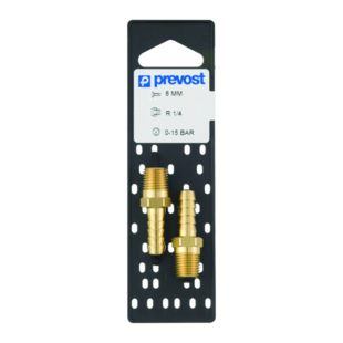 Jonction pour tuyau filetage conique male Prevost Air Comprime