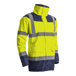 PARKA KETA MATELASSEE POLYSTER HI-VIZ JAUNE/MARINE Coverguard PARKA KETA MATELASSEE POLYSTER HI-VIZ JAUNE/MARINE Coverguard