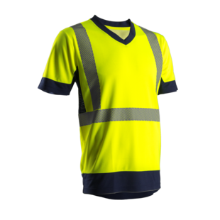 T-SHIRT KYRIO HI-VIZ JAUNE/MARINE Coverguard T-SHIRT KYRIO HI-VIZ JAUNE/MARINE Coverguard