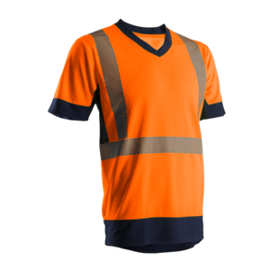 T-SHIRT KYRIO HI-VIZ ORANGE/MARINE Coverguard T-SHIRT KYRIO HI-VIZ ORANGE/MARINE Coverguard