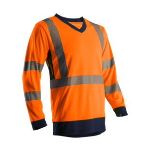 T-SHIRT SUNO HI-VIZ ORANGE/MARINE Coverguard T-SHIRT SUNO HI-VIZ ORANGE/MARINE Coverguard